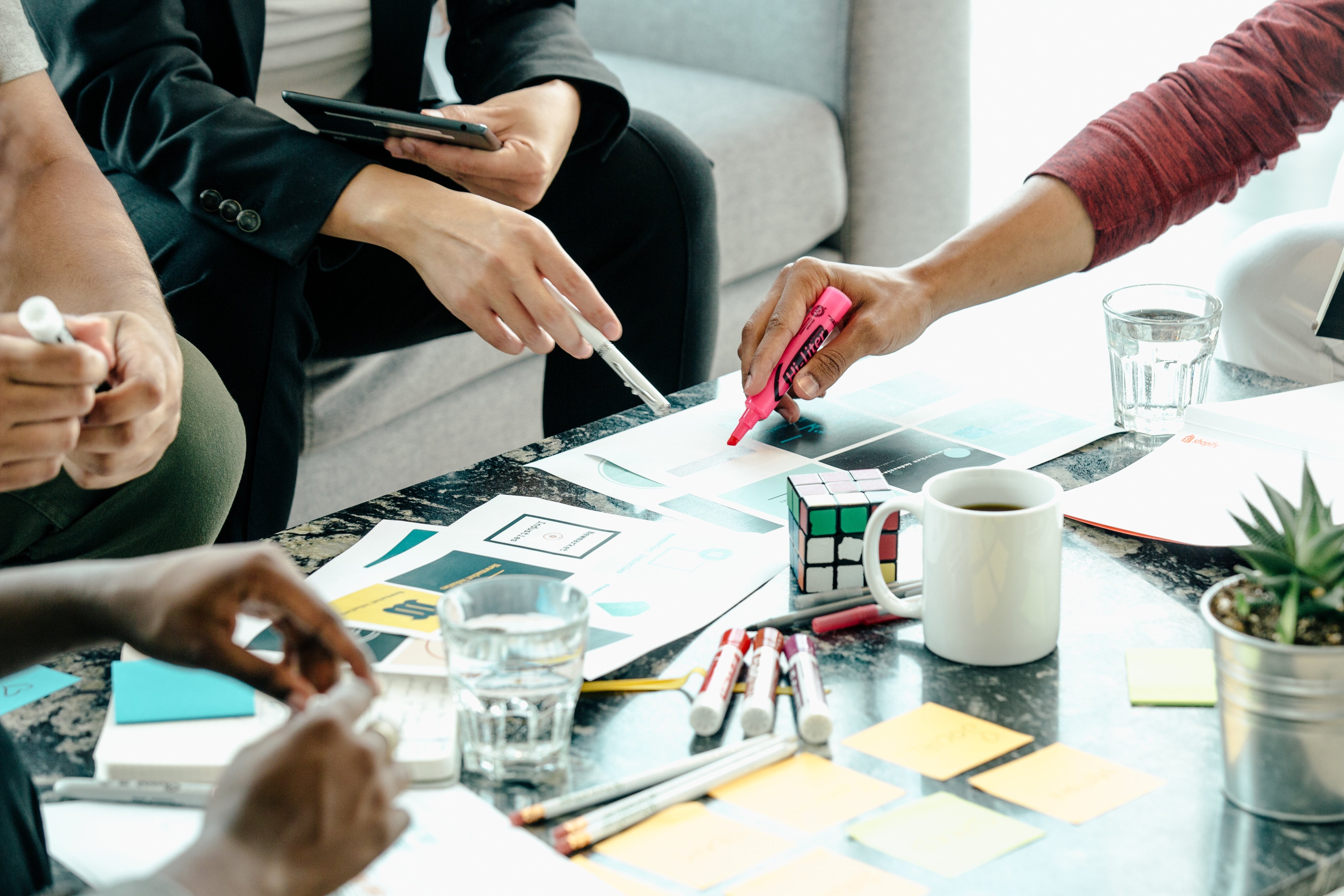 Planning a licence application around a table
