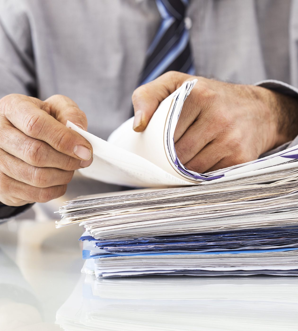 Reviewing licensing paperwork